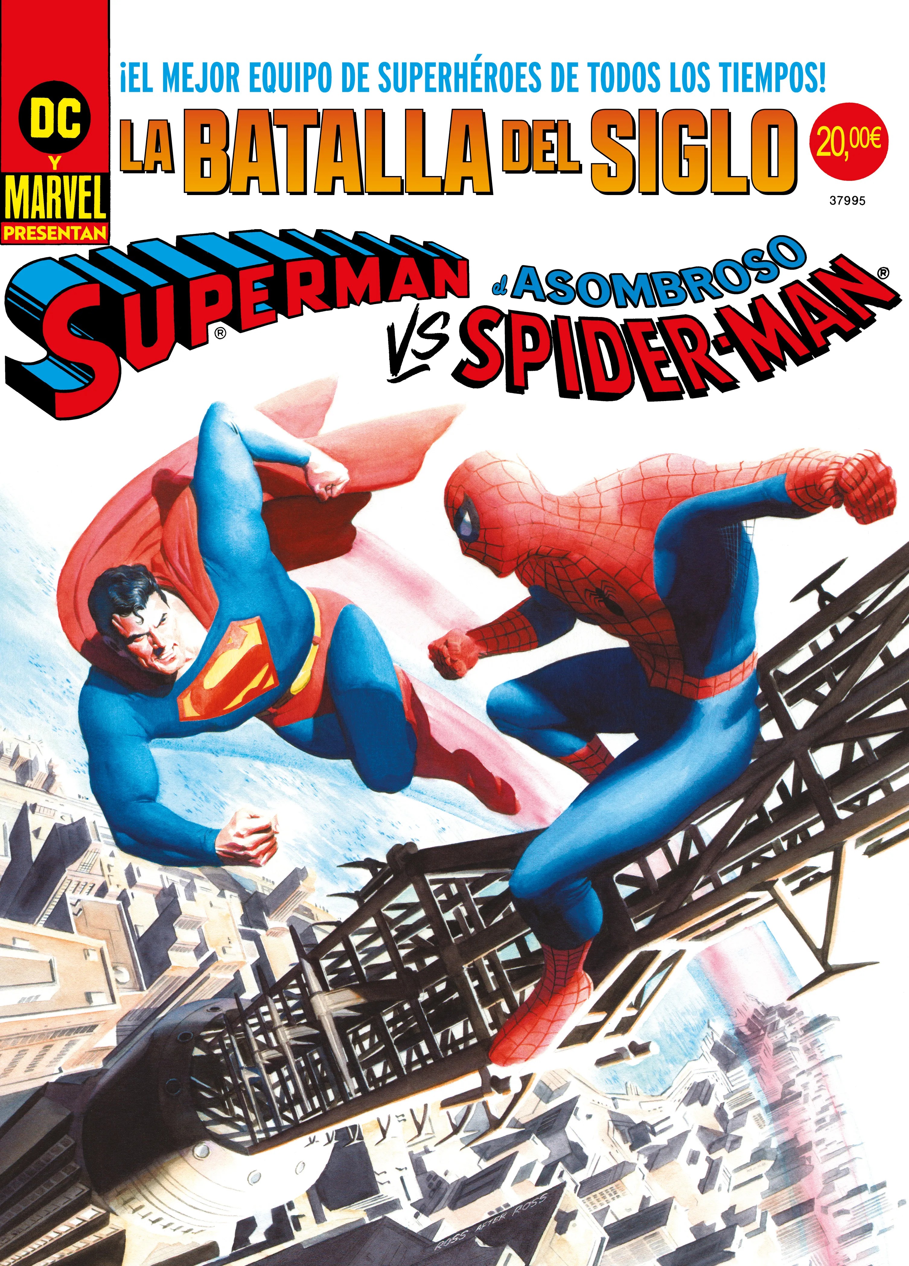 Superman vs. El Asombroso Spiderman (Portada Alex Ross)