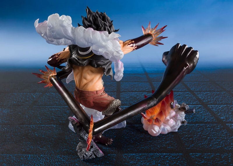One Piece Figuarts ZERO Extra Battle Estatua PVC Monkey D. Luffy Gear 4 Snake Man King Cobra 21 cm - Imagen 2