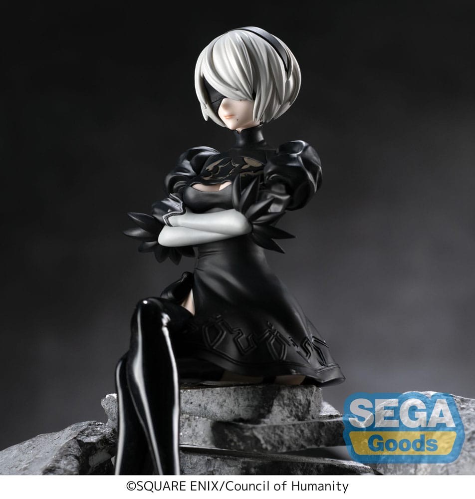 NieR:Automata Ver1.1a Estatua PVC PM Perching 2B 13 cm - Imagen 2