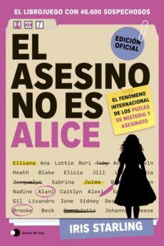 El asesino no es Alice. El librojuego con más de 46.600 sospechosos