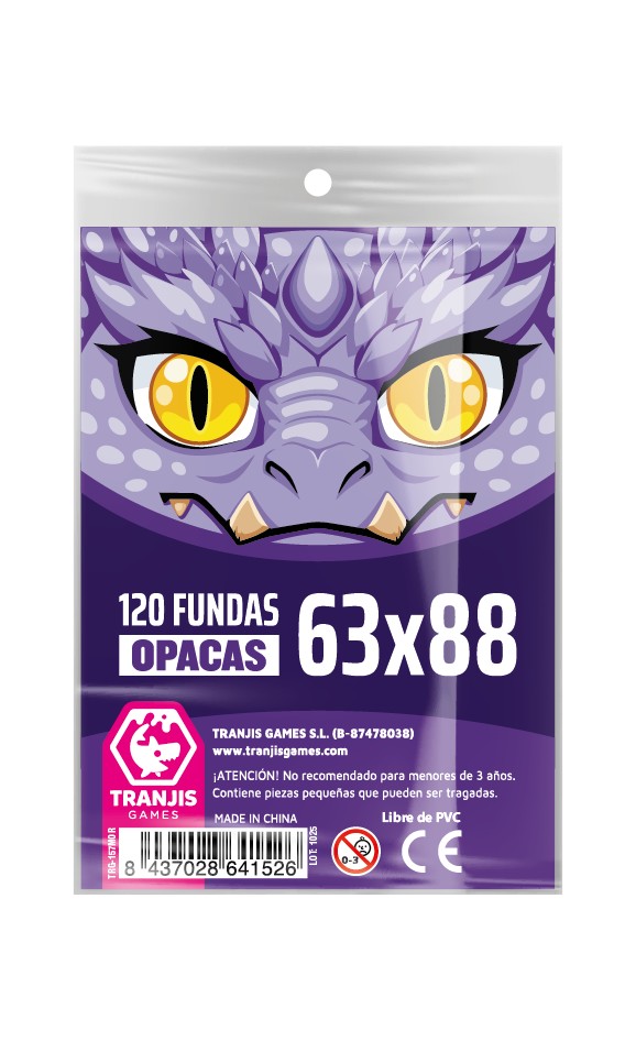 Fundas Dragón Morado (63X88mm)