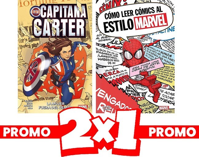 Pack 2x1 capitana marvel + como leer un comic marvel